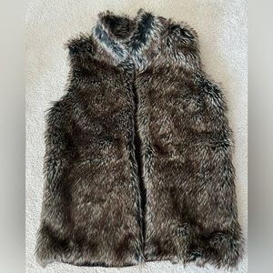Faux fur vest